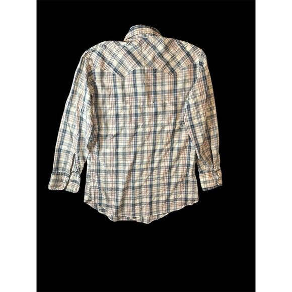 Vintage Levi Strauss Long Sleeve Pearl Snap Western Shirt Men's Size Medium EUC - Picture 6 of 10